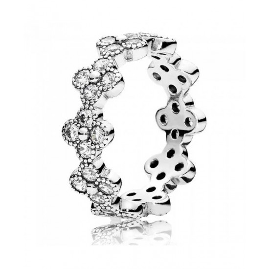 Pandora Ring-Oriental Blossom Cubic Zirconia Band Jewelry