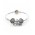 Pandora Bracelet-Snowflake Heart Two Tone Complete Jewelry