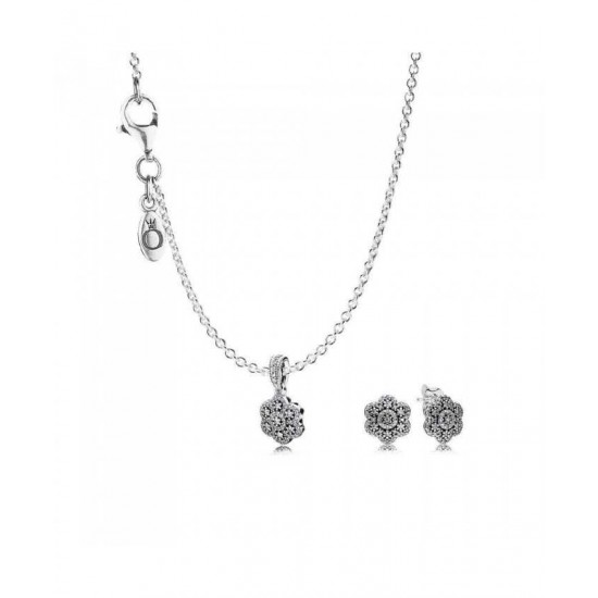 Cheap Pandora Jewellery Set-Crystallised Floral Jewelry