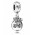 Pandora Charm-Silver Christmas Bauble Dropper Jewelry
