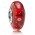 Pandora Charm-Silver Red Fizzle Murano Glass Cheap Summer