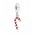 Pandora Charm-Silver Red Enamel Candy Cane Jewelry Discount Outlet