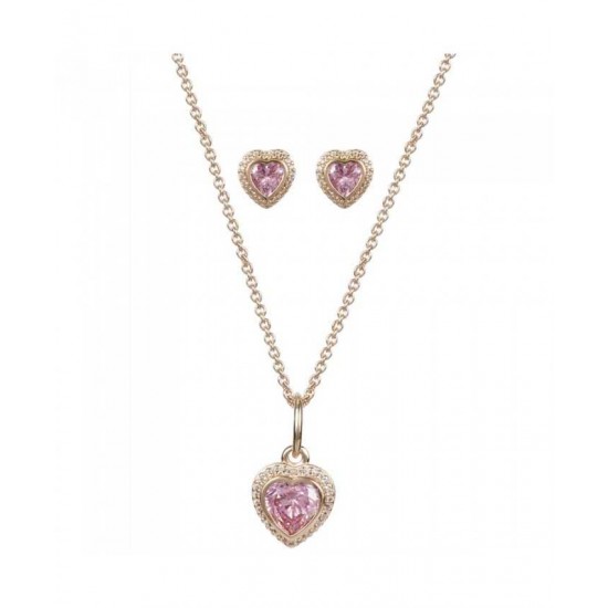 Pandora Jewellery Set-Rose Pink Heart Jewelry