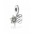 Pandora Charm-Silver 14ct Gold Snowflake Heart Jewelry