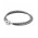 Pandora Bracelet-Silver Grey Double Leather Jewelry