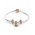 Pandora Bracelet-Rose Interlocked Hearts Complete Jewelry