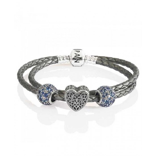 Pandora Bracelet-Mosaic Heart Complete Jewelry