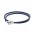 Pandora Bracelet-Silver And Dark Blue Double Leather Jewelry