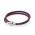 Pandora Bracelet-Silver And Purple Braided Jewelry