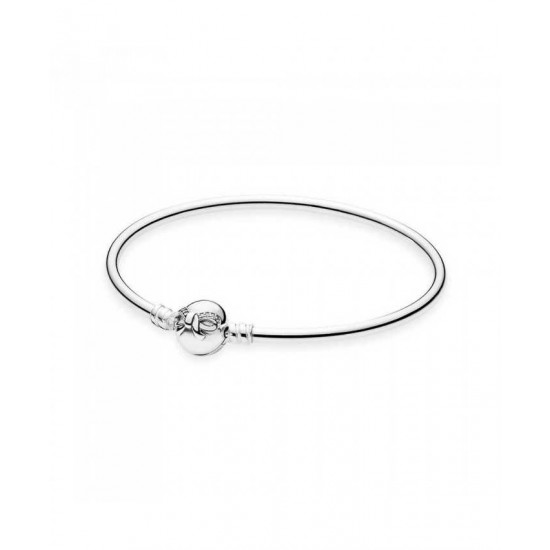 Pandora Bangle-Silver Dainty Bow Jewelry