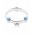 Pandora Bracelet-Sky Blue Bow Complete Bangle Jewelry