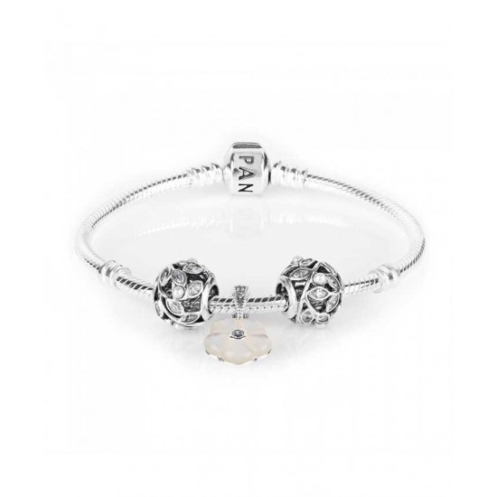 Pandora Bracelet-Luminous Floral Complete Jewelry