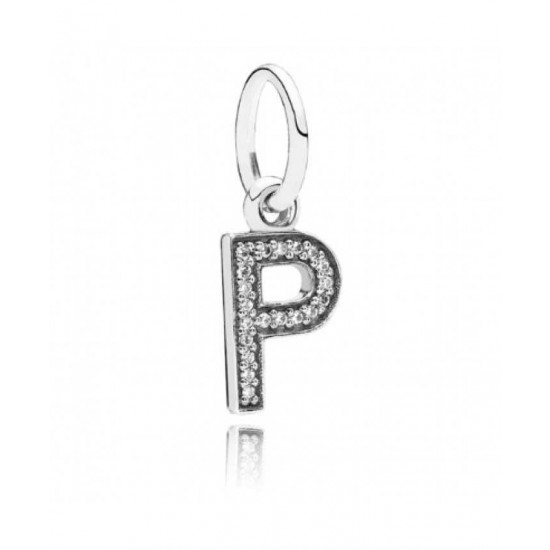 Pandora Charm-Sparkling Alphabet P Pendant Jewelry