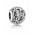 Pandora Charm-Silver Cubic Zirconia Vintage J Swirl Jewelry