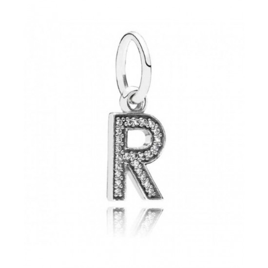 Pandora Charm-Sparkling Alphabet R Pendant Jewelry