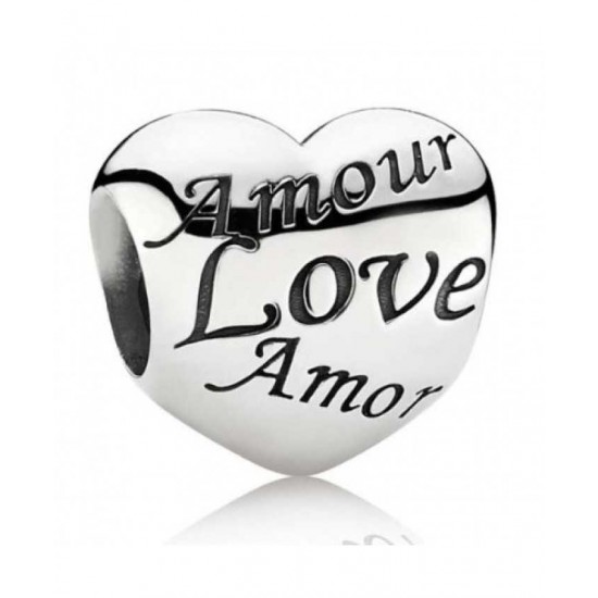 Pandora Charm-Sterling Silver Valentines Love Jewelry