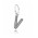 Pandora Charm-Sparkling Alphabet V Pendant Jewelry