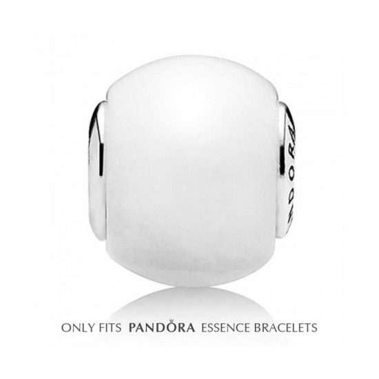 Pandora Charm-Essence Silver Milky Quartz Hope Bead Jewelry