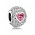 Pandora Charm-Silver Cubic Zirconia Captivating Heart Jewelry