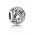 Pandora Charm-Silver Cubic Zirconia Vintage S Swirl Jewelry