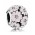 Pandora Charm-Silver Pink Enamel Cubic Zirconia Primroses Jewelry