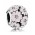 Pandora Charm-Silver Pink Enamel Cubic Zirconia Primroses Jewelry