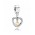 Pandora Charm-Silver 14ct Cubic Zirconia Heart Dropper Jewelry