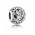 Pandora Charm-Silver Cubic Zirconia Vintage P Swirl Jewelry