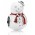 Pandora Charm-Silver Enamel Snowman Jewelry