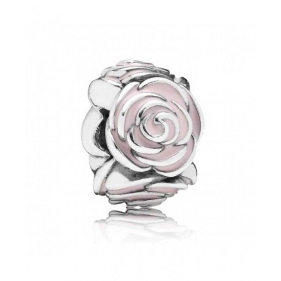 Pandora Charm-Silver Pink Rose Jewelry