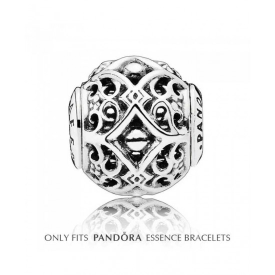 Pandora Charm-Essence Silver Ornate Affection Jewelry