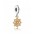 Pandora Charm-Silver 14ct Gold Lace Botanique Jewelry