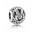 Pandora Charm-Silver Cubic Zirconia Vintage M Swirl Jewelry