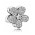 Pandora Charm-Silver Pave Cubic Zirconia Daisy Jewelry