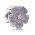 Pandora Charm-Silver Pink And Purple Cubic Zirconia Primrose Jewelry