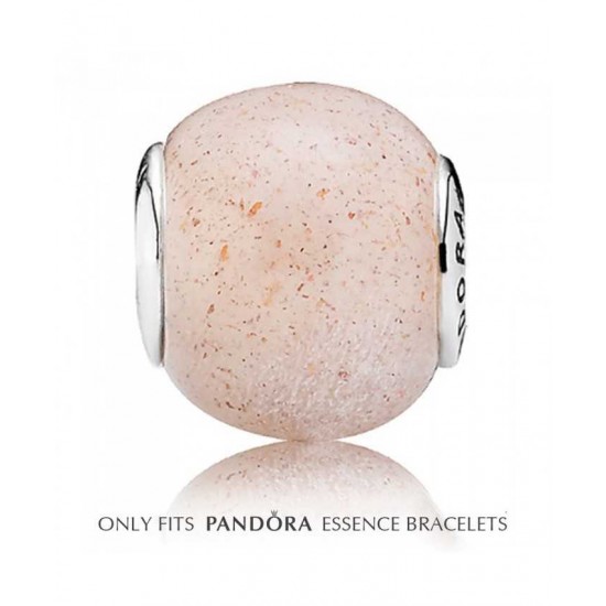 Pandora Charm-Essence Silver Pink Stone Love Bead Jewelry