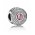 Pandora Charm-Silver Cubic Zirconia Pink Radiant Splendor Jewelry