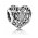 Pandora Charm-Silver June Birthstone Signature Heart Jewelry