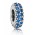 Pandora Spacer-Silver Starry Night Blue Crystal Jewelry