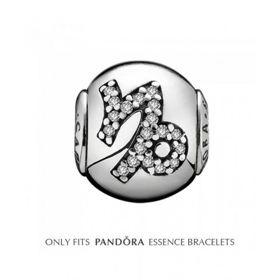 Pandora Charm-Essence Silver Capricorn Jewelry Sale Online