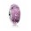 Pandora Charm-Silver And Purple Fizzle Murano Glass Jewelry