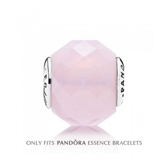 Pandora Charm-Essence Silver Pink Crystal Friendship Jewelry