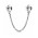 Pandora Safety Chain-Silver Hearts Jewelry