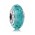 Pandora Charm-Oceanic Teal Glitter Sterling Silver Glass Jewelry
