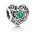 Pandora Charm-Silver May Birthstone Signature Heart Jewelry