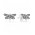 Pandora Earring-Silver Cubic Zirconia Dragonfly Stud Jewelry