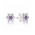 Pandora Earring-Silver Cubic Zirconia Forget Me Not Stud Jewelry