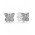 Pandora Earring-Silver Cubic Zirconia Butterfly Stud Jewelry