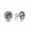 Pandora Earring-Silver Sparkling Amethyst Cubic Zirconia Stud Jewelry