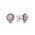 Pandora Earring-Silver October Birthstone Pink Opal Stud Jewelry